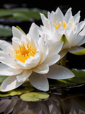 Nymphaea white