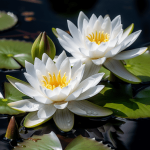 Nymphaea white